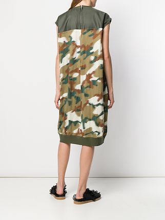 blurry camouflage jersey dress展示图