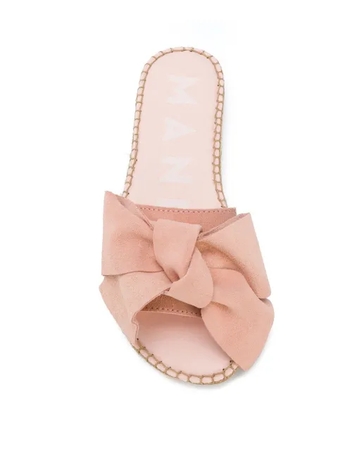 manebi sandals with bow