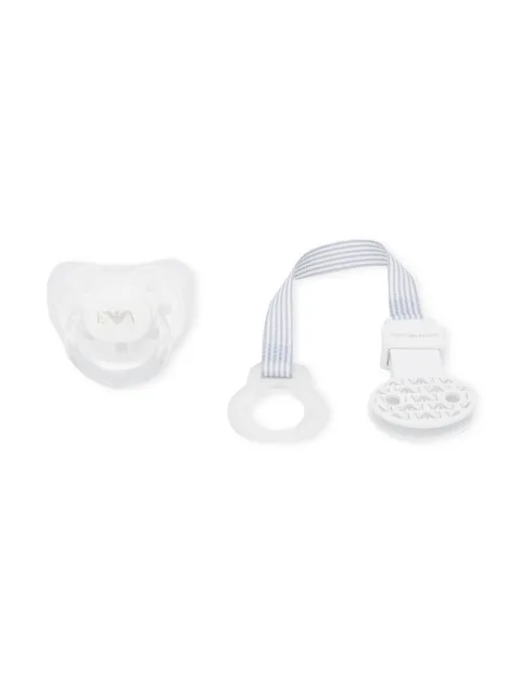 Emporio Armani Kids logo print pacifier 