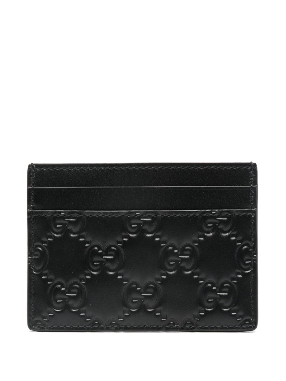 Gucci GG-plaque card holder - Black