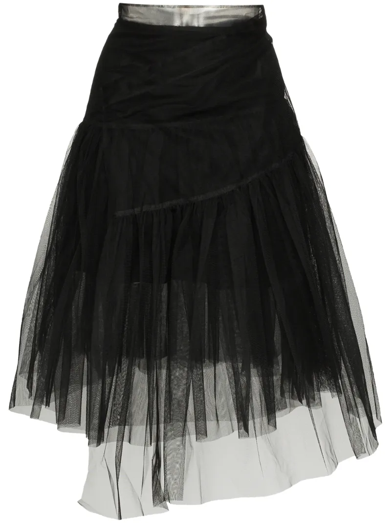 Shushu/tong Tops SHUSHU/TONG ASYMMETRISCHER ROCK - SCHWARZ