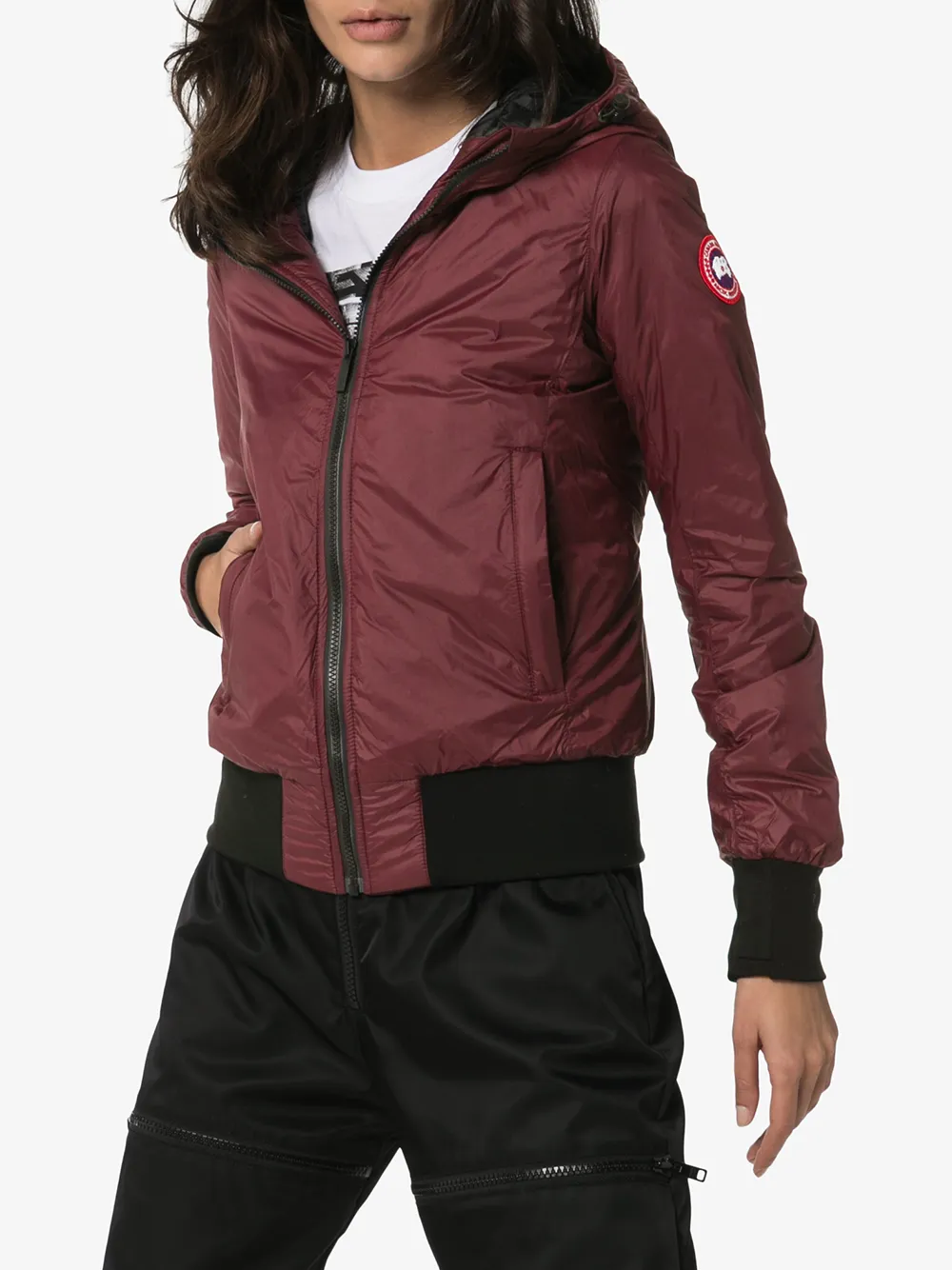 women's dore down hoody