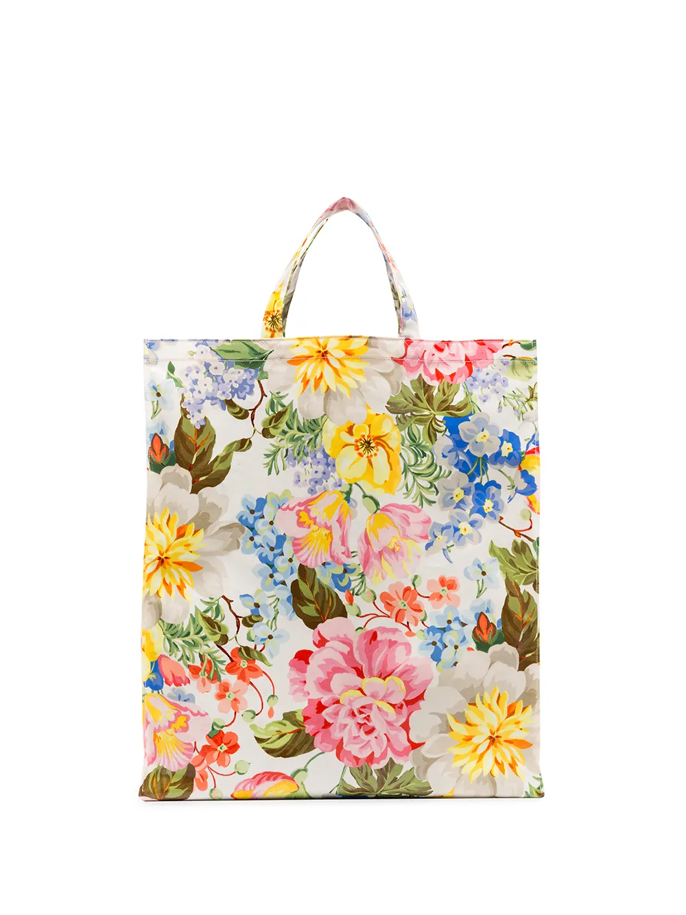 gucci floral print tote