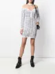Image 2 of Balmain checked knit mini dress