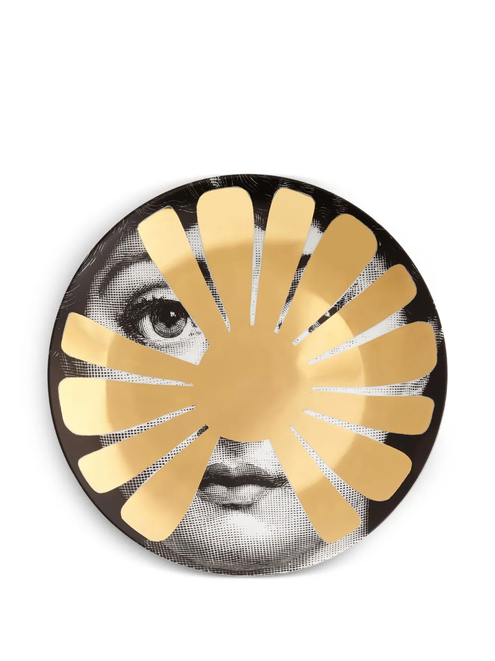 Fornasetti Tema e Variazioni wall plate | Yellow | Image 1