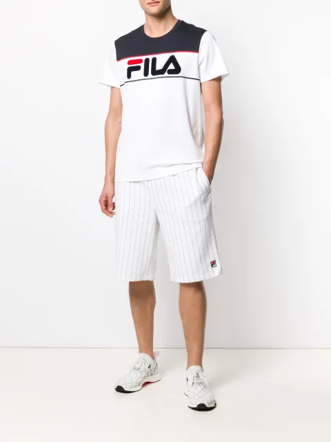FILA FILA PINSTRIPE TRACK SHORTS - WHITE