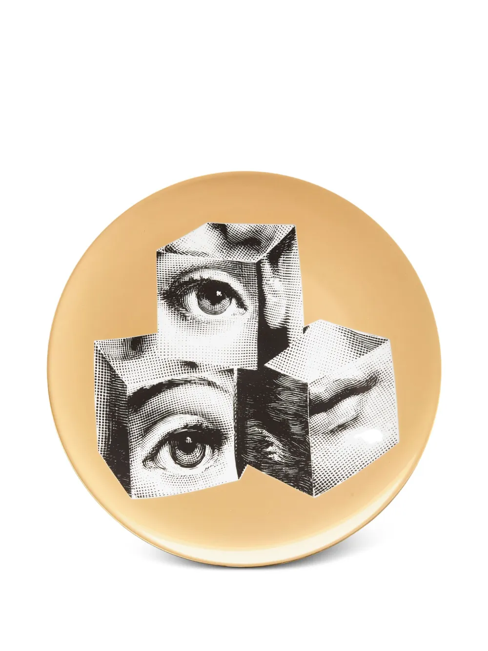 Fornasetti Tema e Variazioni wall plate | Yellow | Image 1