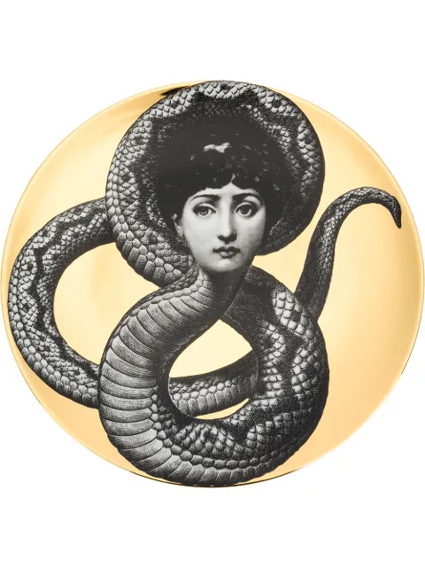Fornasetti Face Serpent print plate