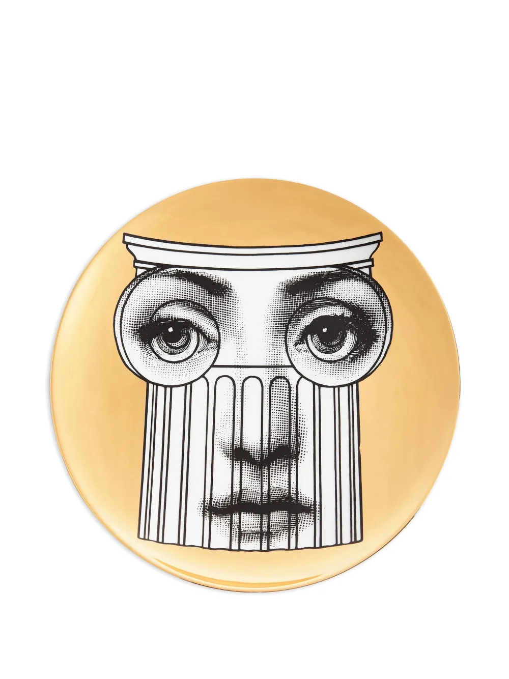 Fornasetti Tema e Variazioni N.238 wall plate | Yellow | Image 1