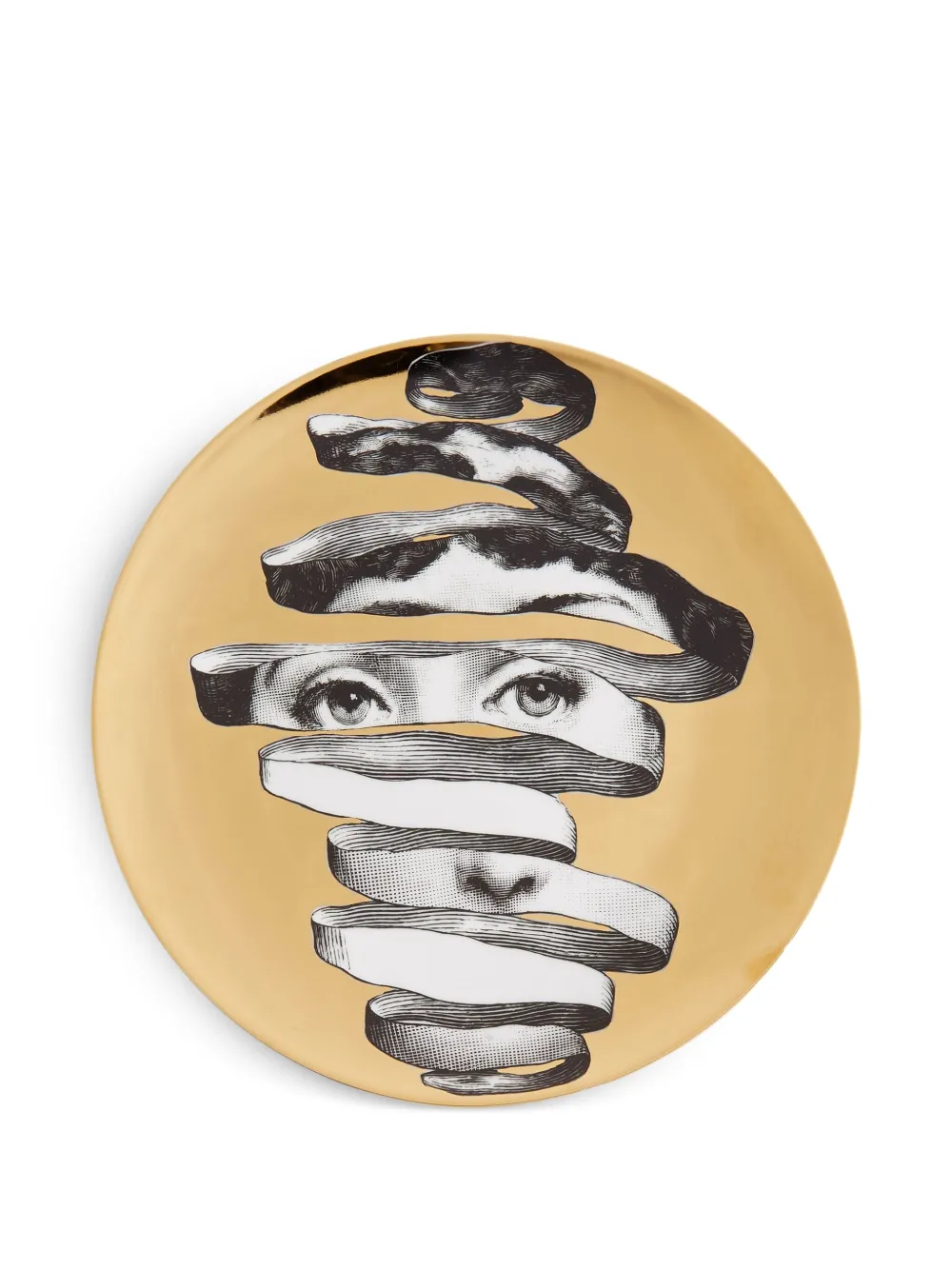 Fornasetti Tema e Variazioni N. 297 wall plate | Yellow | Image 1