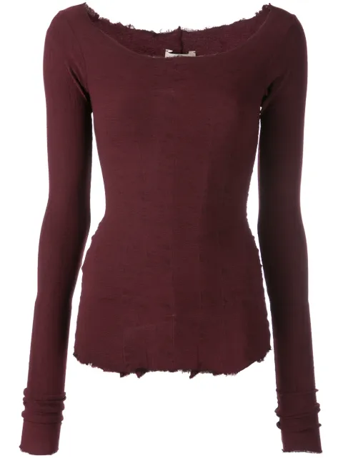 Marc Le Bihan scoop neck sweatshirt