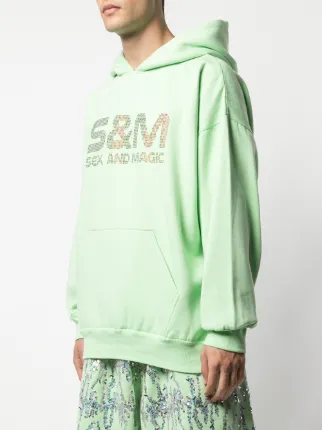 S&M rhinestone hoodie展示图