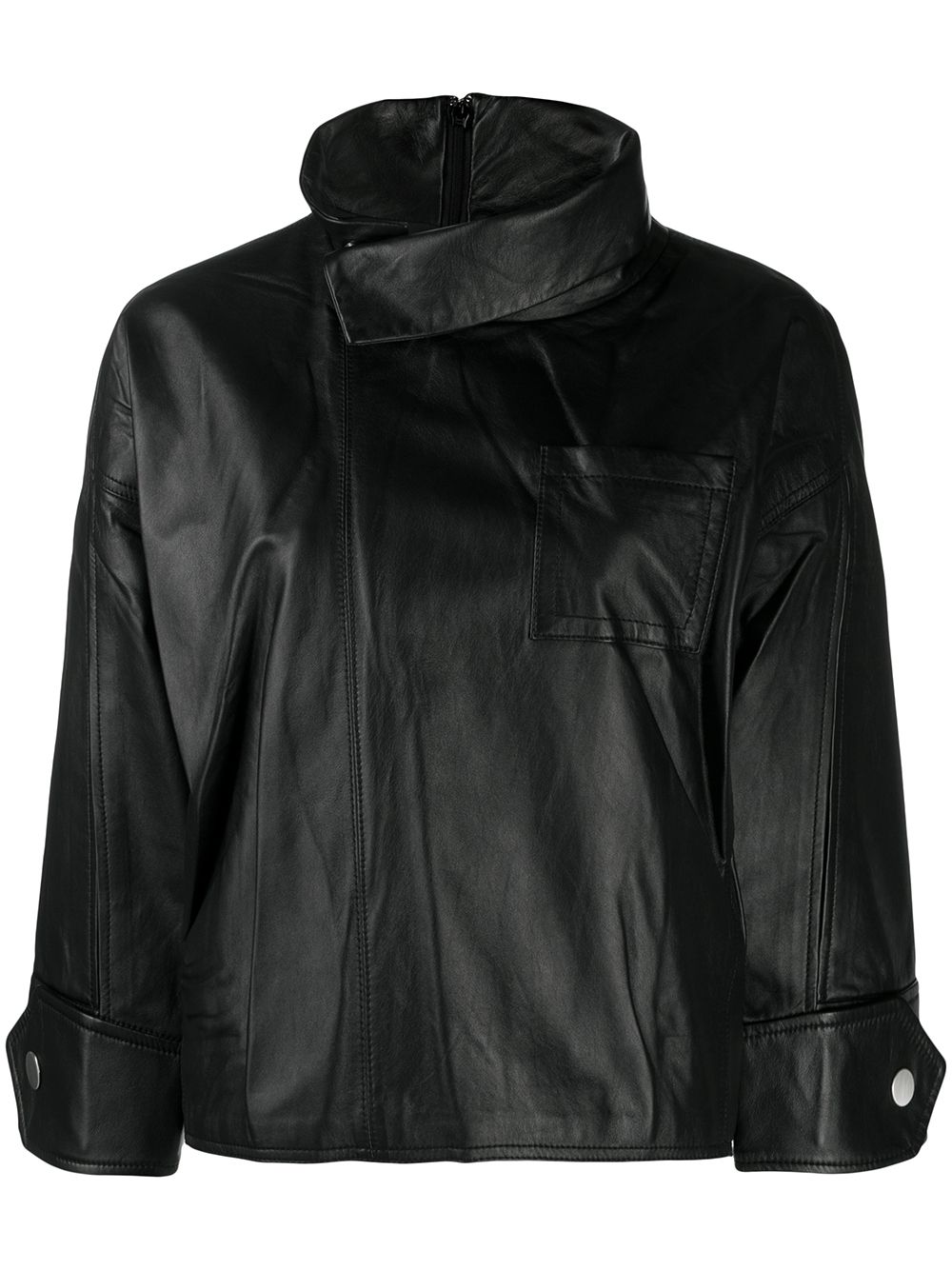 3.1 PHILLIP LIM / フィリップ リム ZIP LEATHER BLOUSE