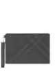 Image 2 of Burberry London Check and Leather Zip Pouch