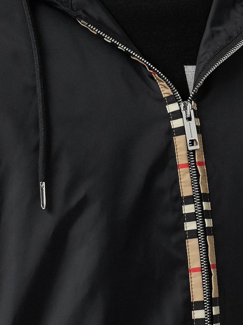 Burberry Icon Stripe Detail Jacket black | MODES