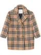 الصورة 1 من Burberry Kids معطف بكاروهات كلاسيكية وصفي أزرار