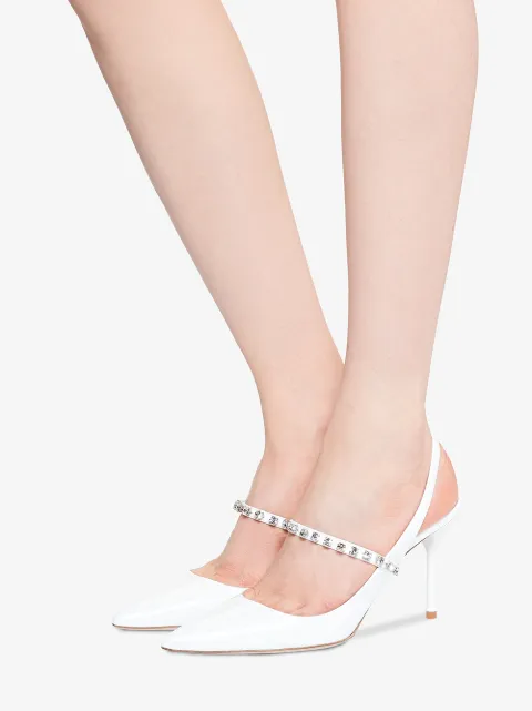 miu miu crystal slingback