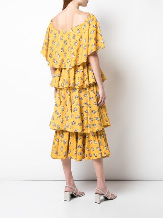 floral dress with layers展示图