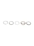 WERKSTATT:MÜNCHEN Antique 5 combo rings - Silver