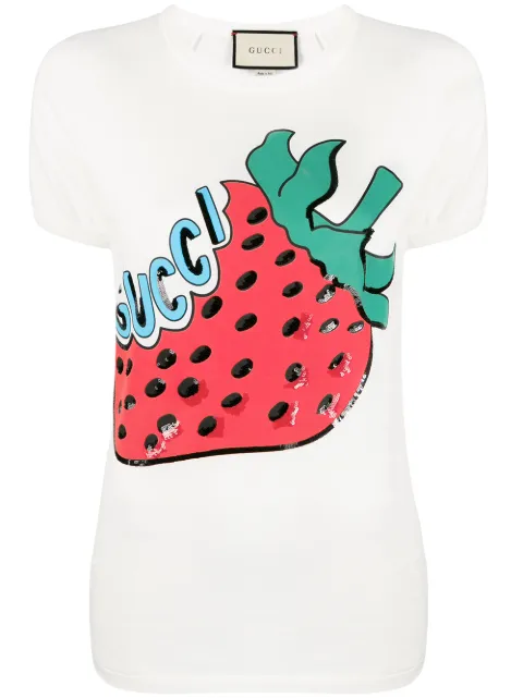 gucci strawberry tshirt