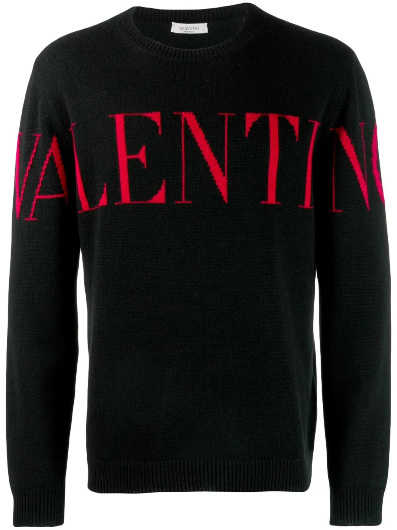 Valentino Garavani jacquard logo sweater black | MODES