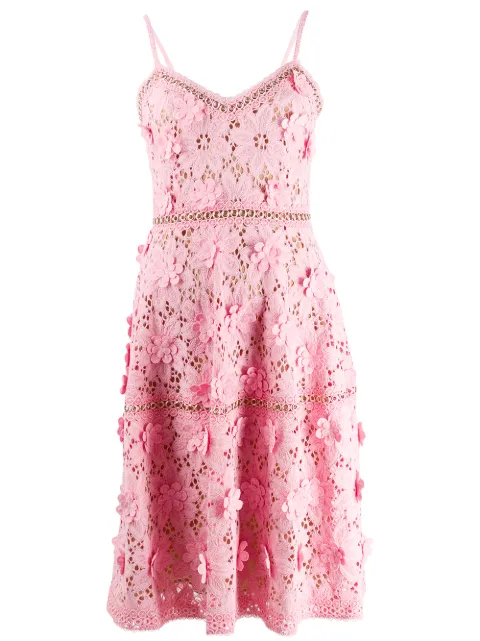 michael kors pink floral dress