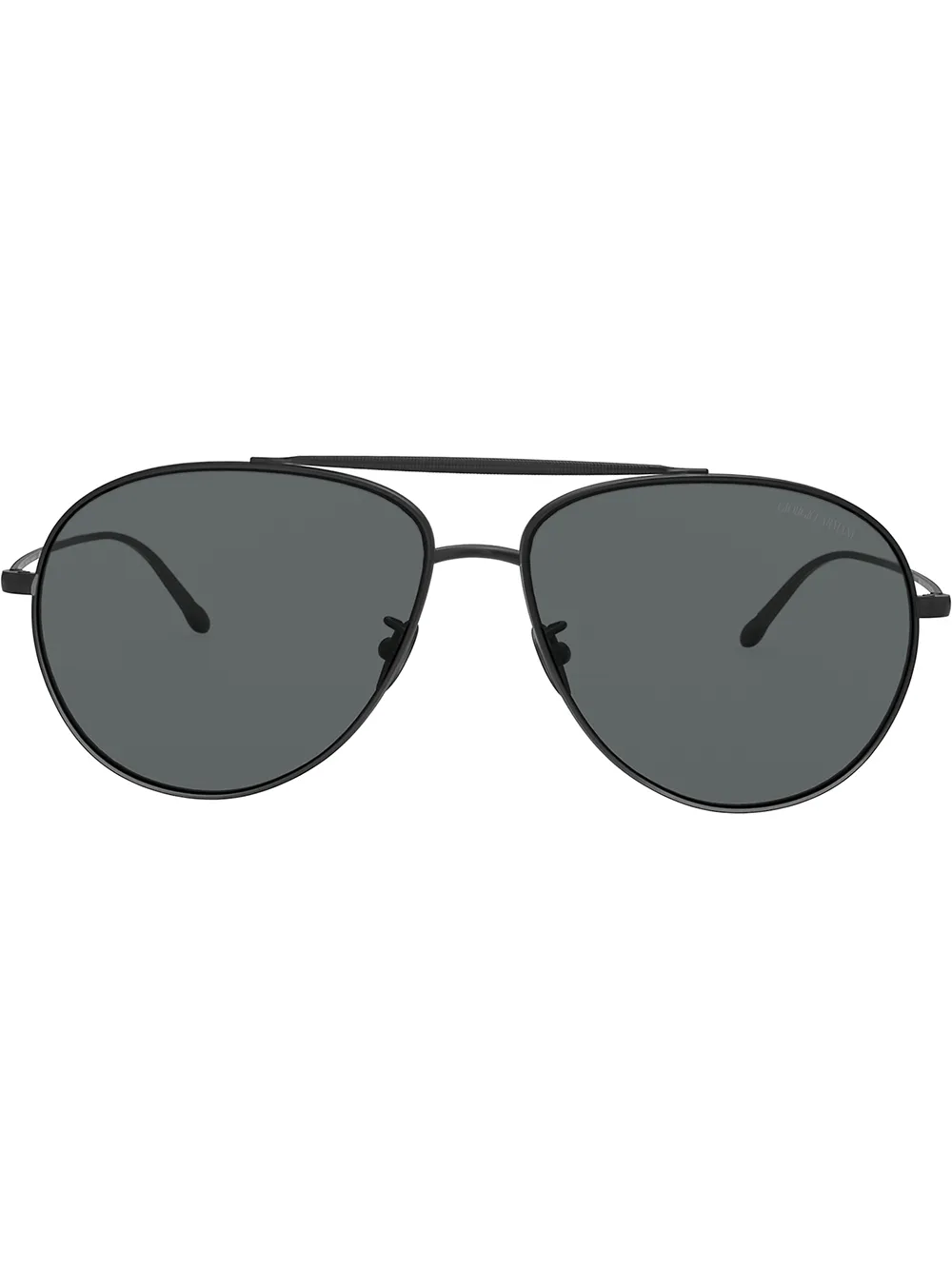 Armani Oversized Aviator Sunglasses In Black ModeSens