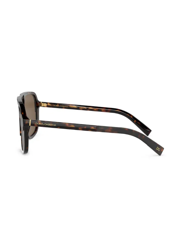 Dolce & Gabbana Eyewear Tortoiseshell Aviator Sunglasses  display picture 2
