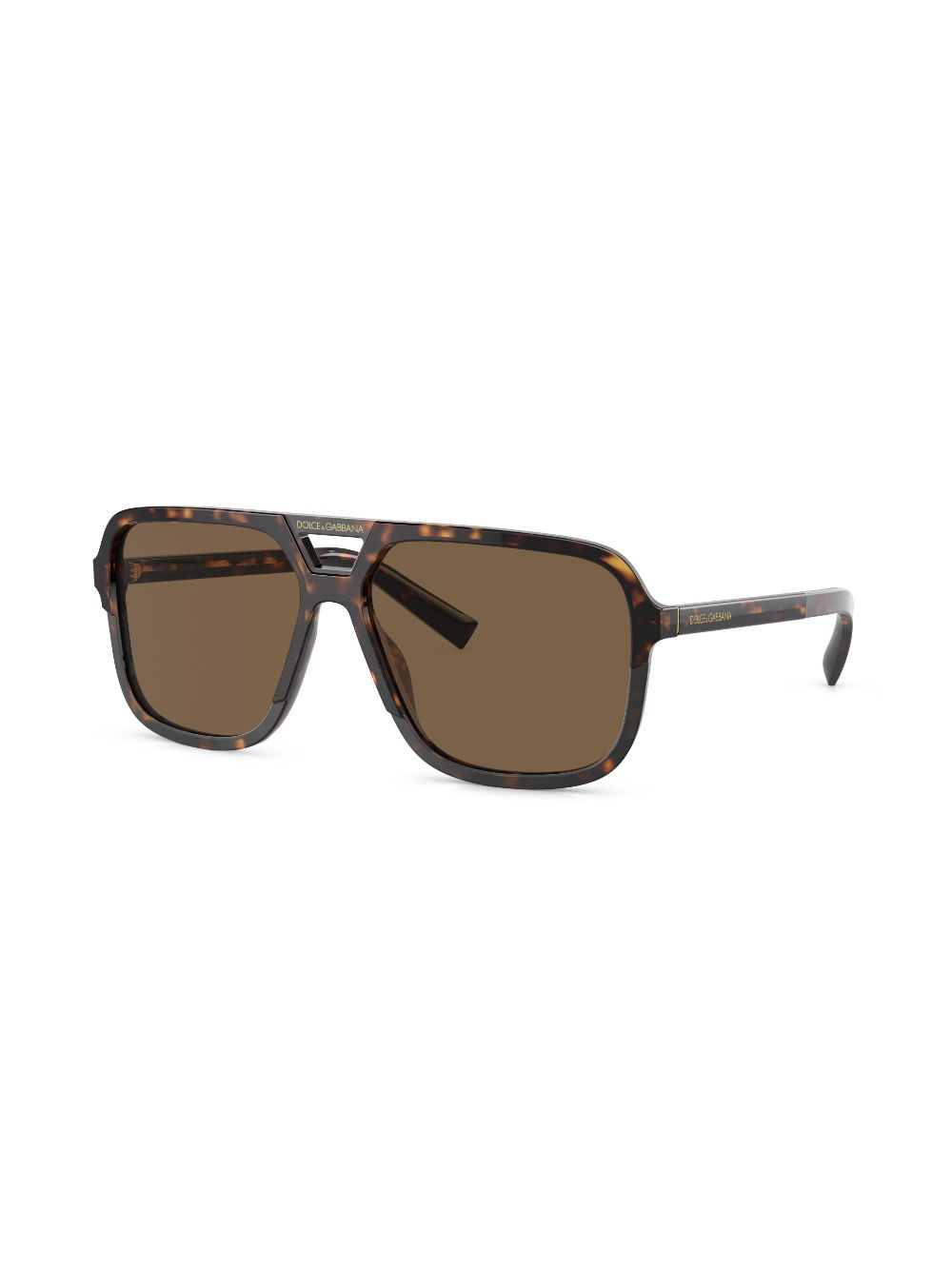 Dolce & Gabbana Eyewear tortoiseshell aviator sunglasses - Brown