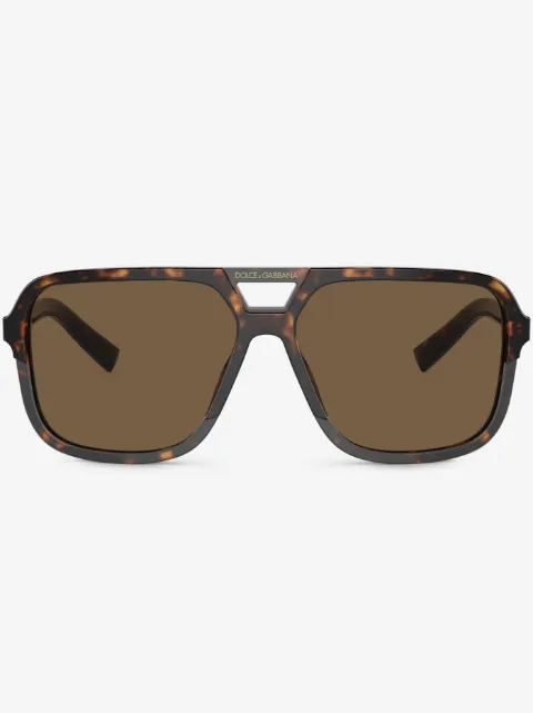 Dolce & Gabbana Eyewear lunettes de soleil à monture aviateur 