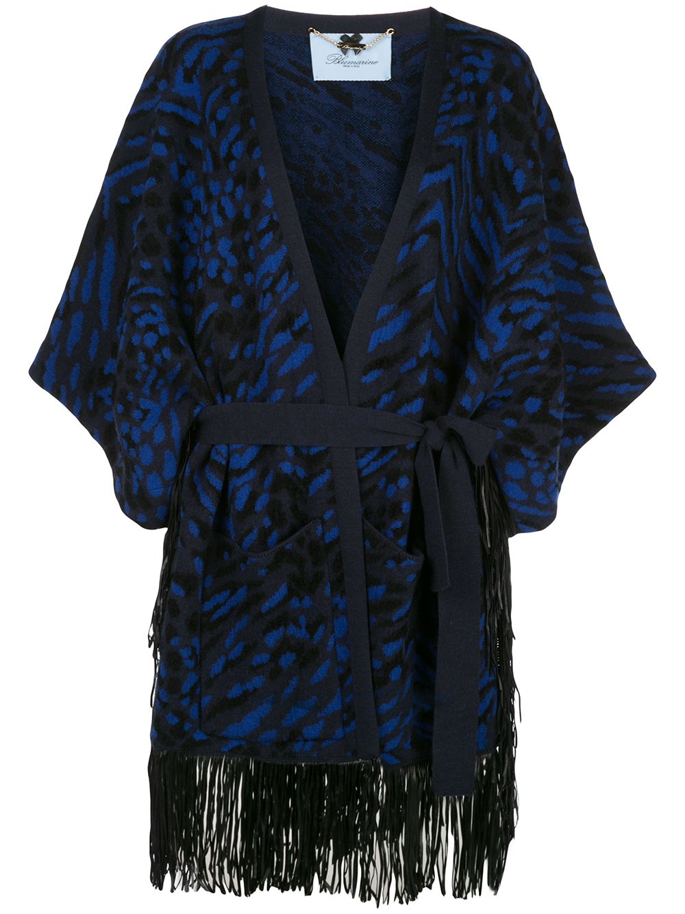 фото Blumarine patterned poncho dress