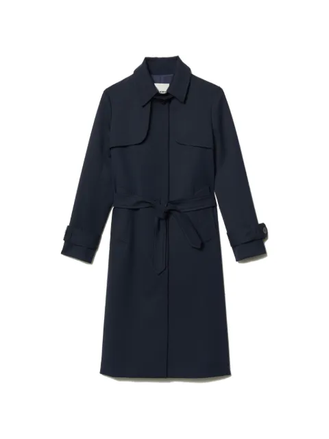 SANDRO trench coat with pleated inset