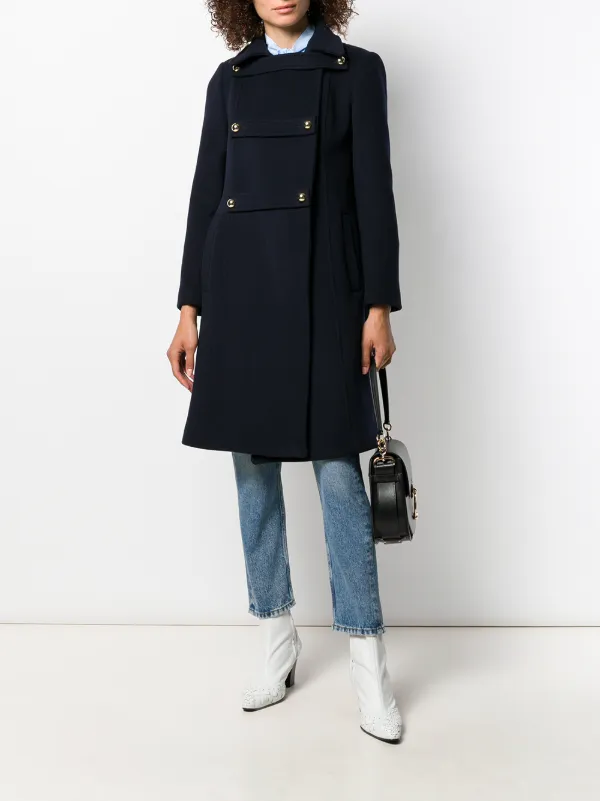 sandro navy coat