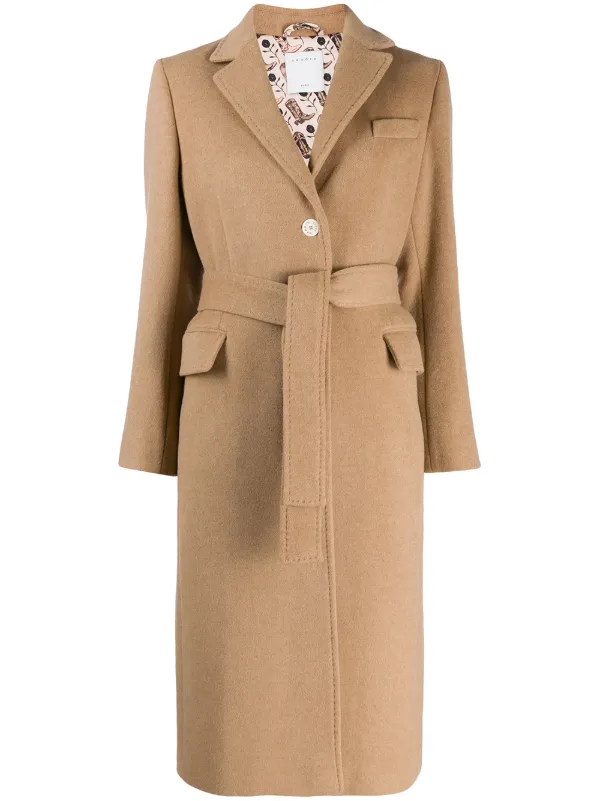 manteau camel sandro