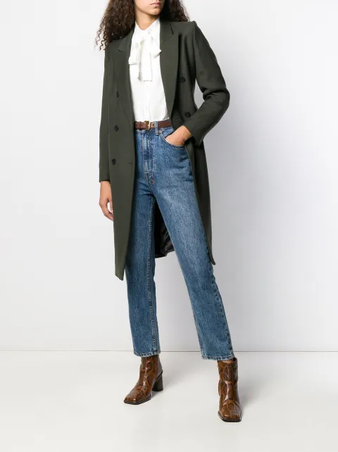 SANDRO DOUBLE BREASTED MIDI COAT
