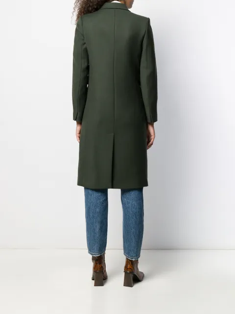 SANDRO DOUBLE BREASTED MIDI COAT