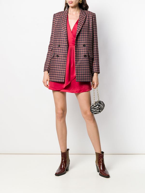 sandro checked blazer