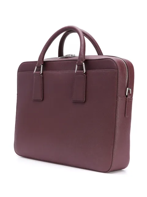 sandro leather briefcase