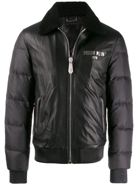Philipp Plein statement leather jacket 