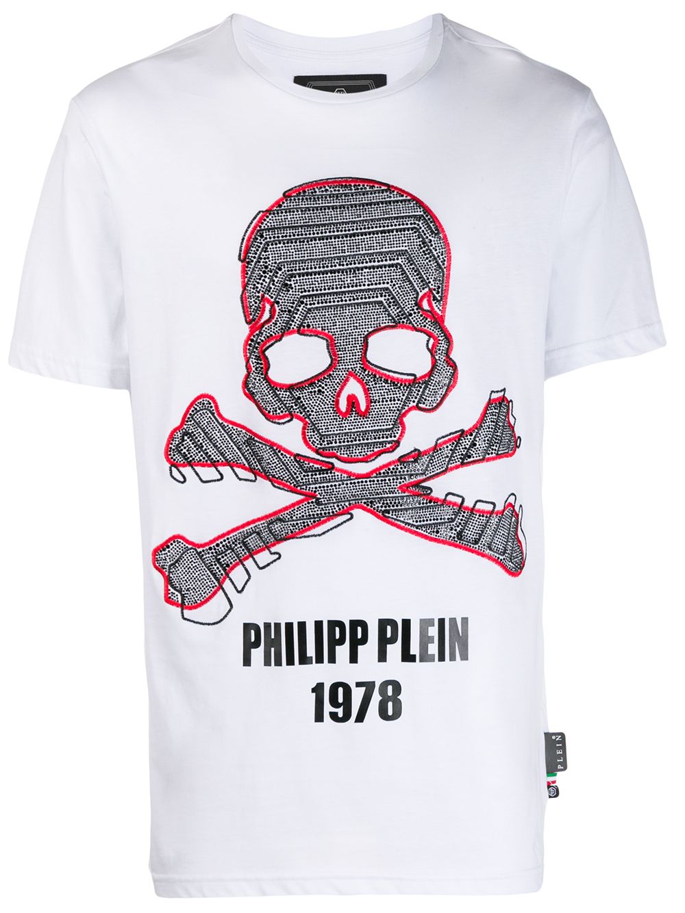 фото Philipp plein футболка с вышивкой skull