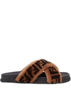fendi fur slippers