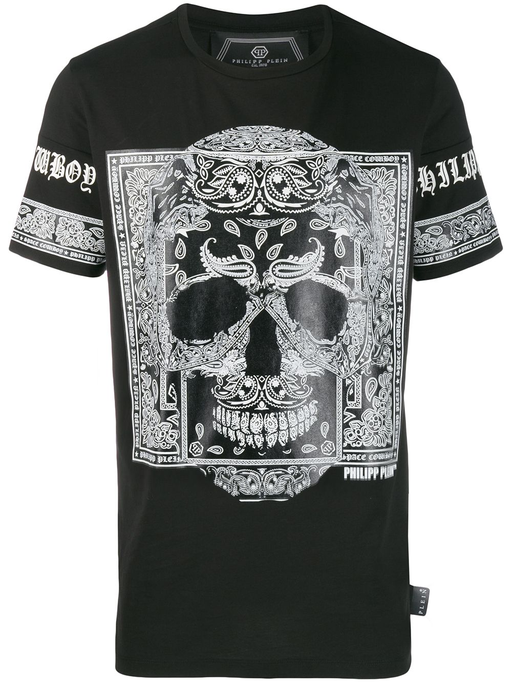 фото Philipp Plein футболка с принтом Skull