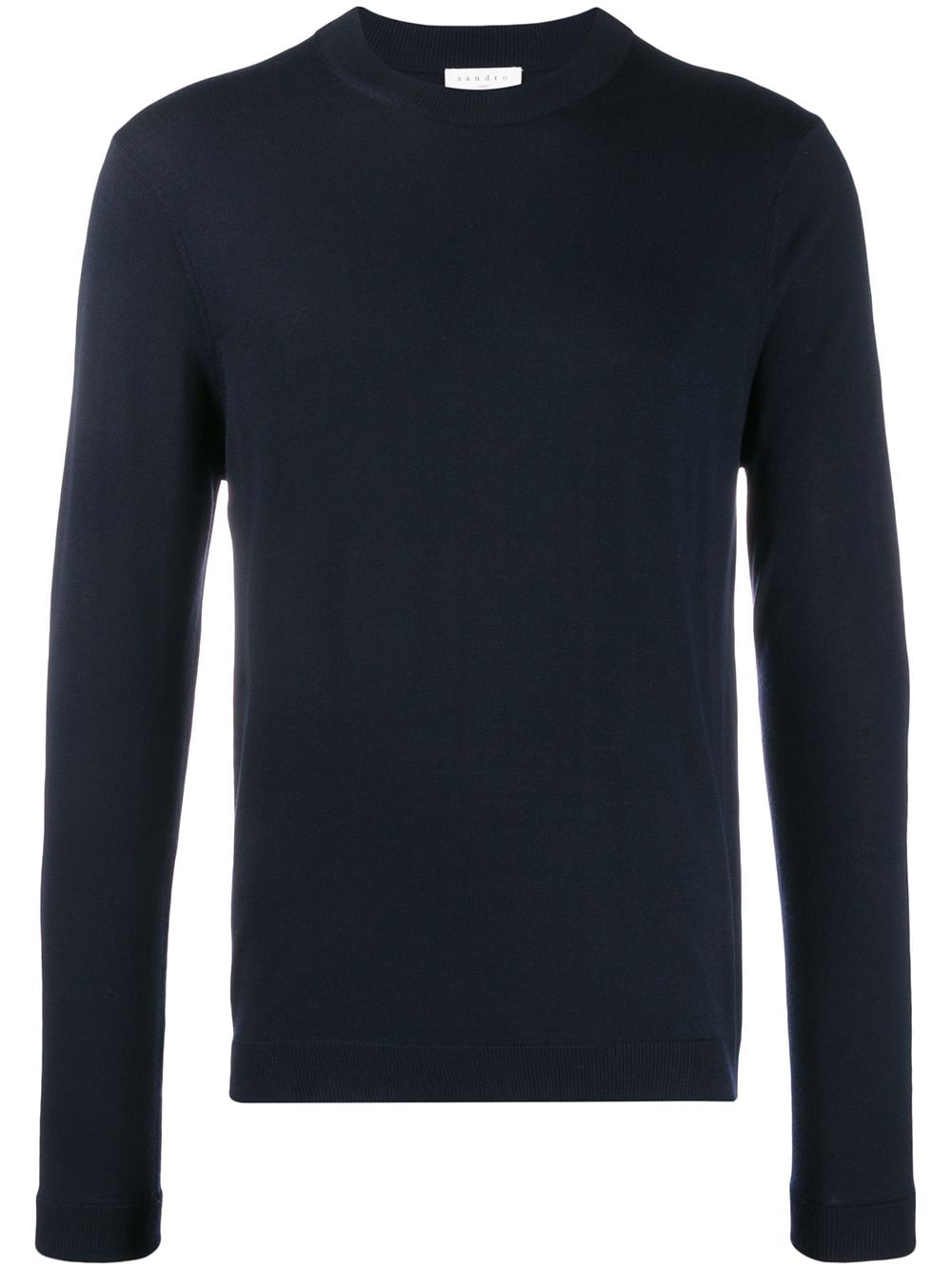 fine-knit crew-neck jumper