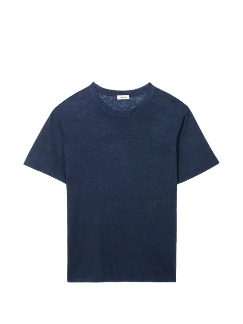 SANDRO Camiseta de linho com gola redonda