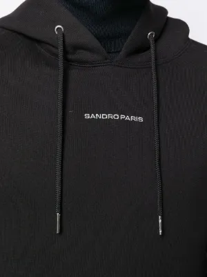 sandro paris hoodie black