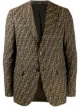 Image 1 of Fendi FF all over logo print blazer