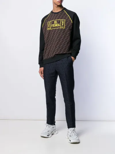 Fendi FF monogram sweatshirt black | MODES