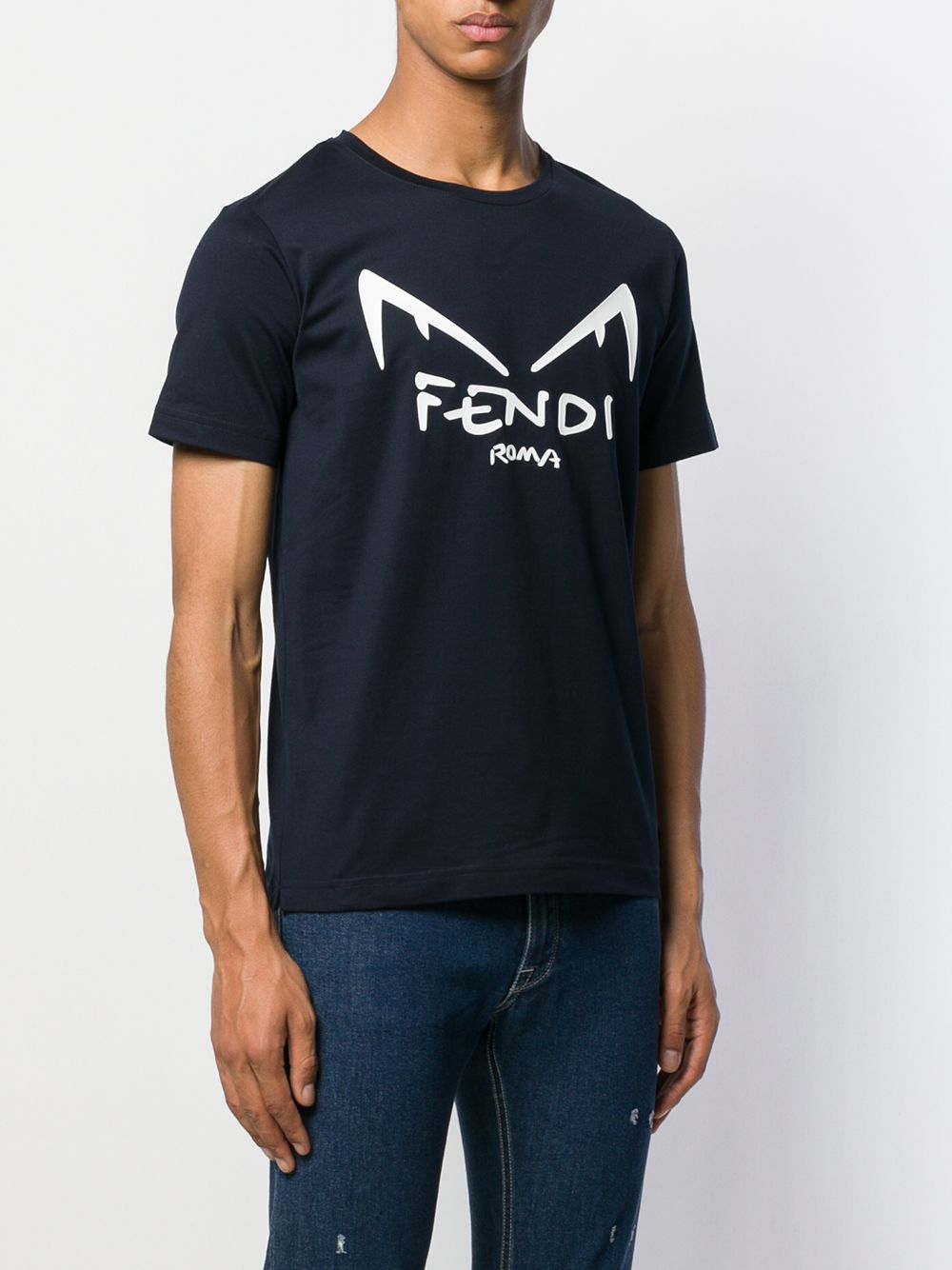 Fendi Diabolic Eyes Print T-Shirt 