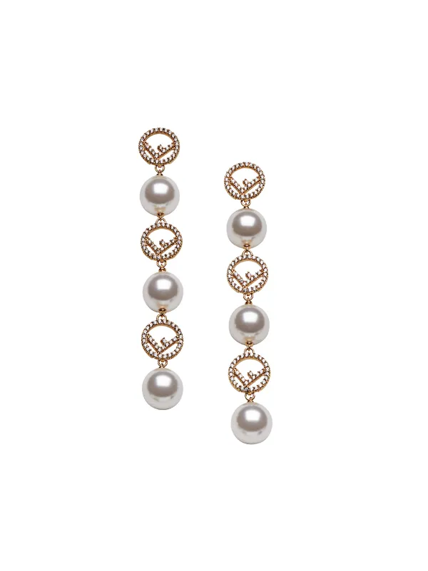 fendi drop earrings