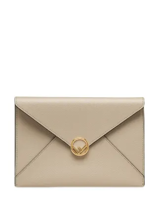 fendi gold clutch